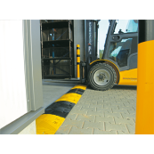 Speed bump | type Nox | end piece - with adapter | yellow | height: 50 mm